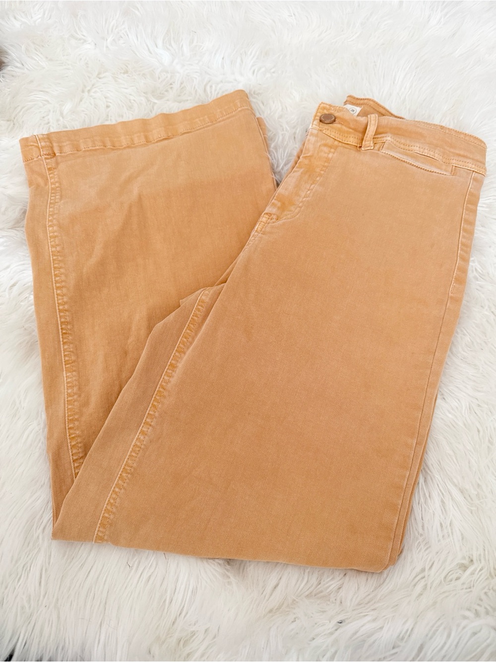 OAT Peach/Tan High-Waist Pants - Picture 5 of 5